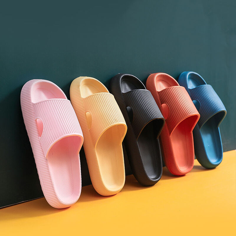 Dropshipping Products Thick Platform Bathroom Home Slippers Indoor Slides Woman Sandals Summer Non-slip Flip Flops Soft Sole Fashion Men slippers
