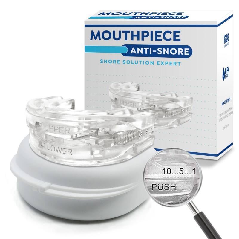 Dropshipping Customizable Comfortable Anti Snoring Mouthpiece Adjustable Mouth Guard Effective Snore Solution for Men and Women