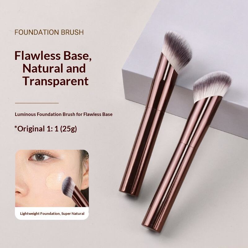 Dropshipping Fulfillment Kabuki Retractable Makeup Brush Powder Foundation Blush Brush Synthetic Hair Portable Cosmetic Brush