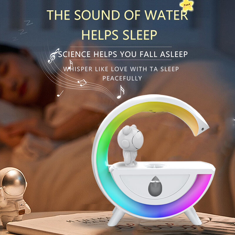 Dropshipping Astronaut Rain Cloud Air Humidifier Water Drip Anti Gravity Cloud Air Diffuser With Night Light G Shape Humidifier