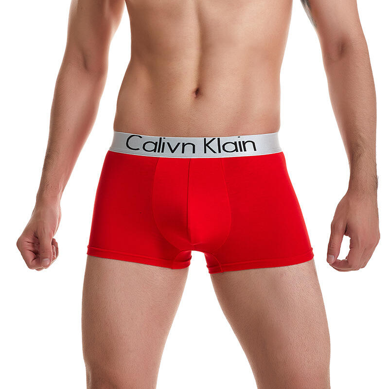 Dropshipping Custom logo Men's Boxers Briefs Knitted Polyester Factory Direct Supply Multi Colors Fashion Cheap Men Underwear