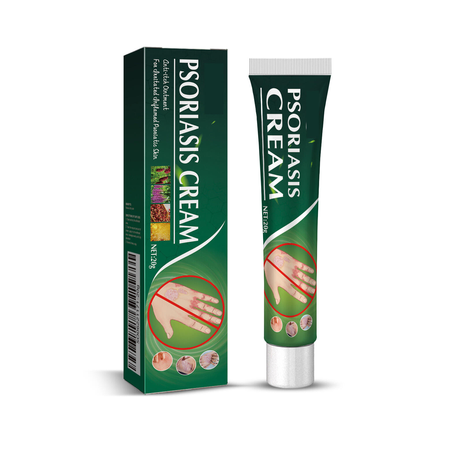 Dropshipping Quick Relieve Skin Itching Psoriasis Cream Repair Skin Moss Hands Feet Ointment for External Fungal Treatment Crea
