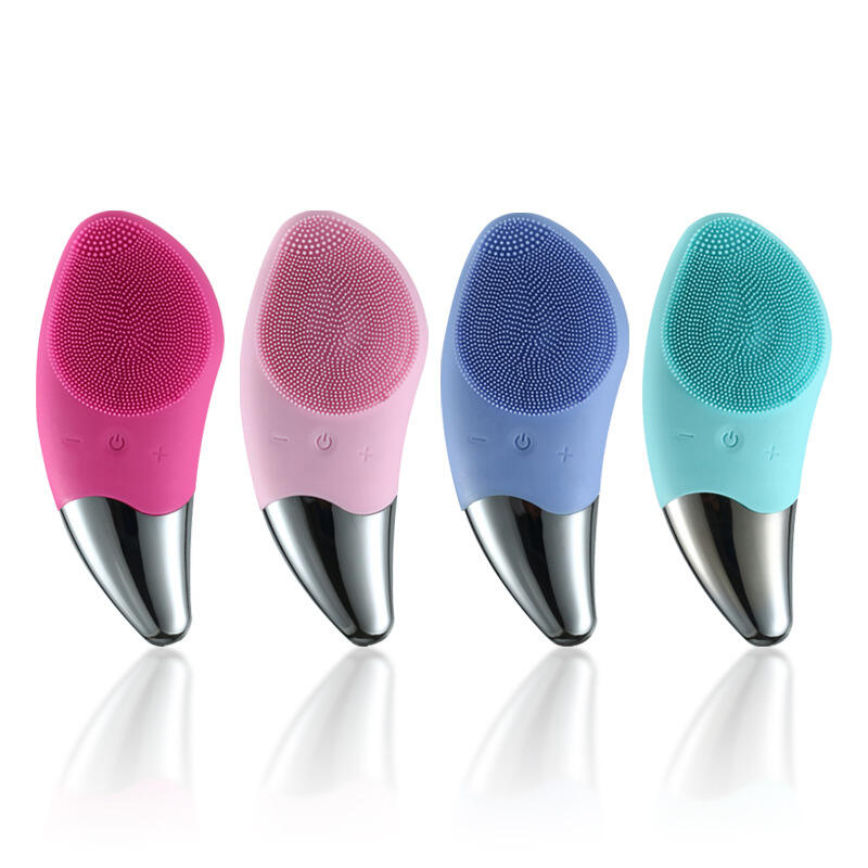 Factory Electric USB Charging Sonic Face Facial Silicone Cleansing Brush Cleanser for Face Deep Cleaning