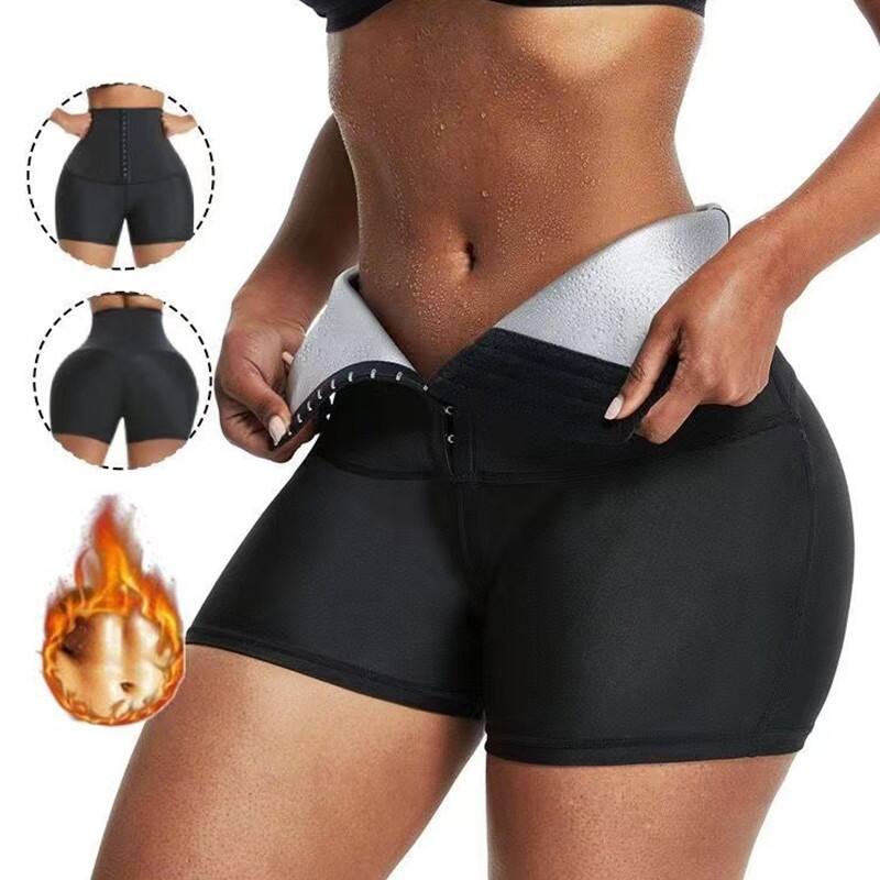 Dropshipping Sweat Sauna Pants Body Shaper Weight Loss Slimming Pants Waist Trainer Shapewear Tummy Hot Thermo Sweat Leggings Fitness Workout