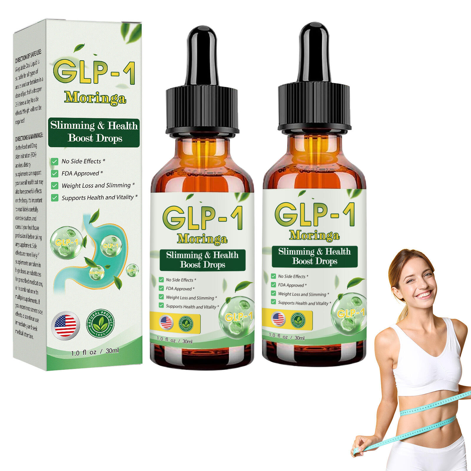 Dropshipping GLP-1 Supplement Support, GLP Formula, Supplement for Metabolic, Energy, Fast and Easy to Use for Men & Women