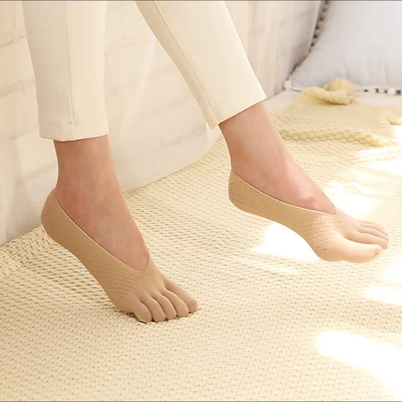 Dropshipping Five Toe Boat Socks Thin Summer Style Shallow Mouth Yoga Boat Socks