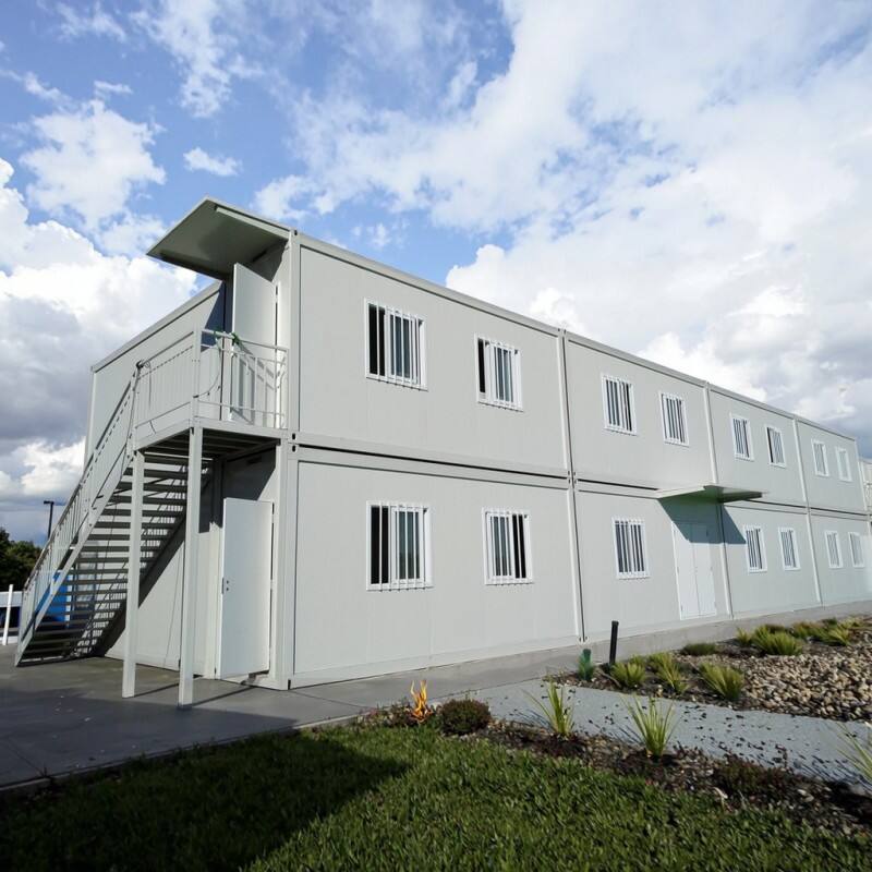 Rumah Kontainer Flat Pack Asrama Pekerja Rumah Mungil Prefabricated