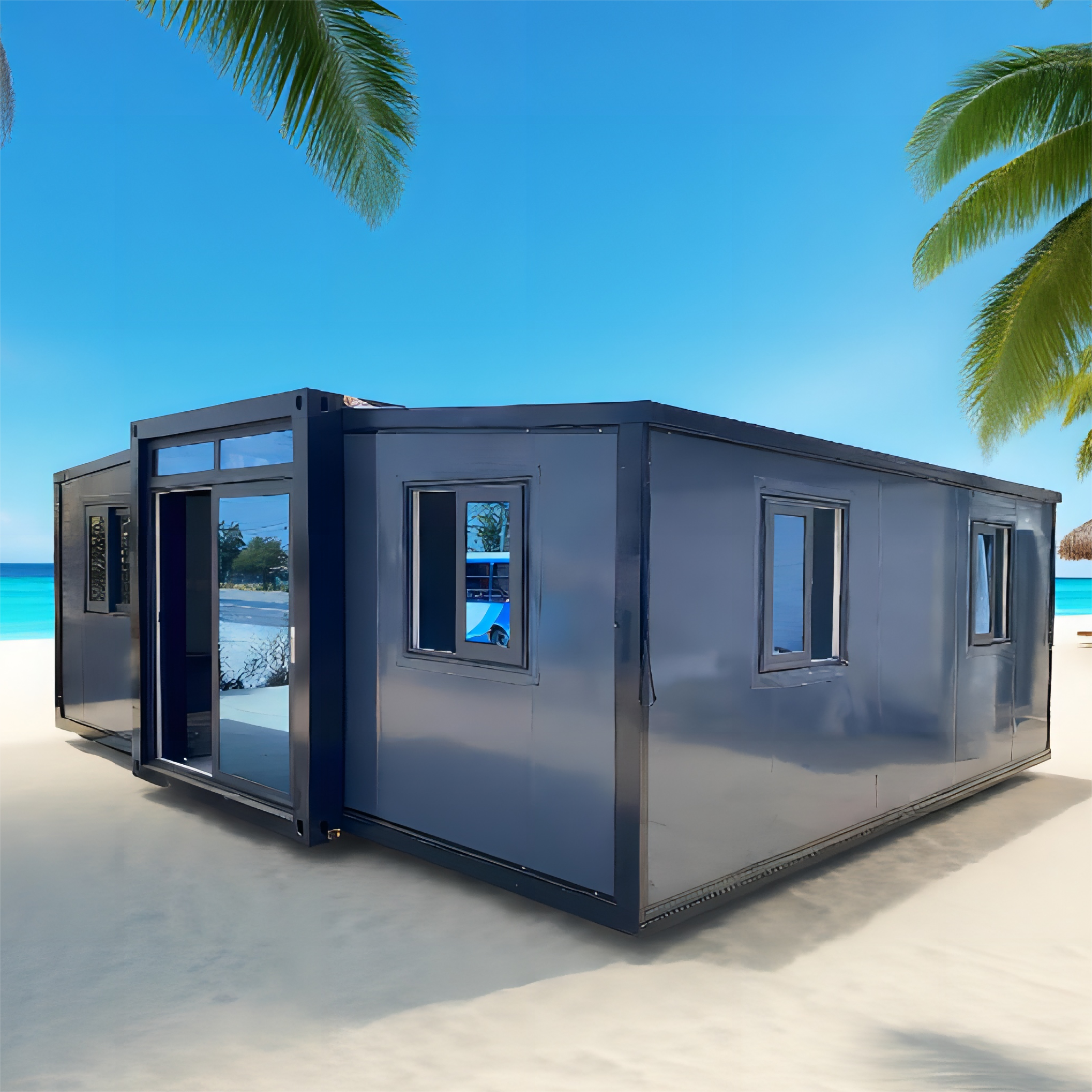rumah Kontainer 20ft Ekspandabel Rumah Mungil Portabel 2 3 4 Kamar Tidur