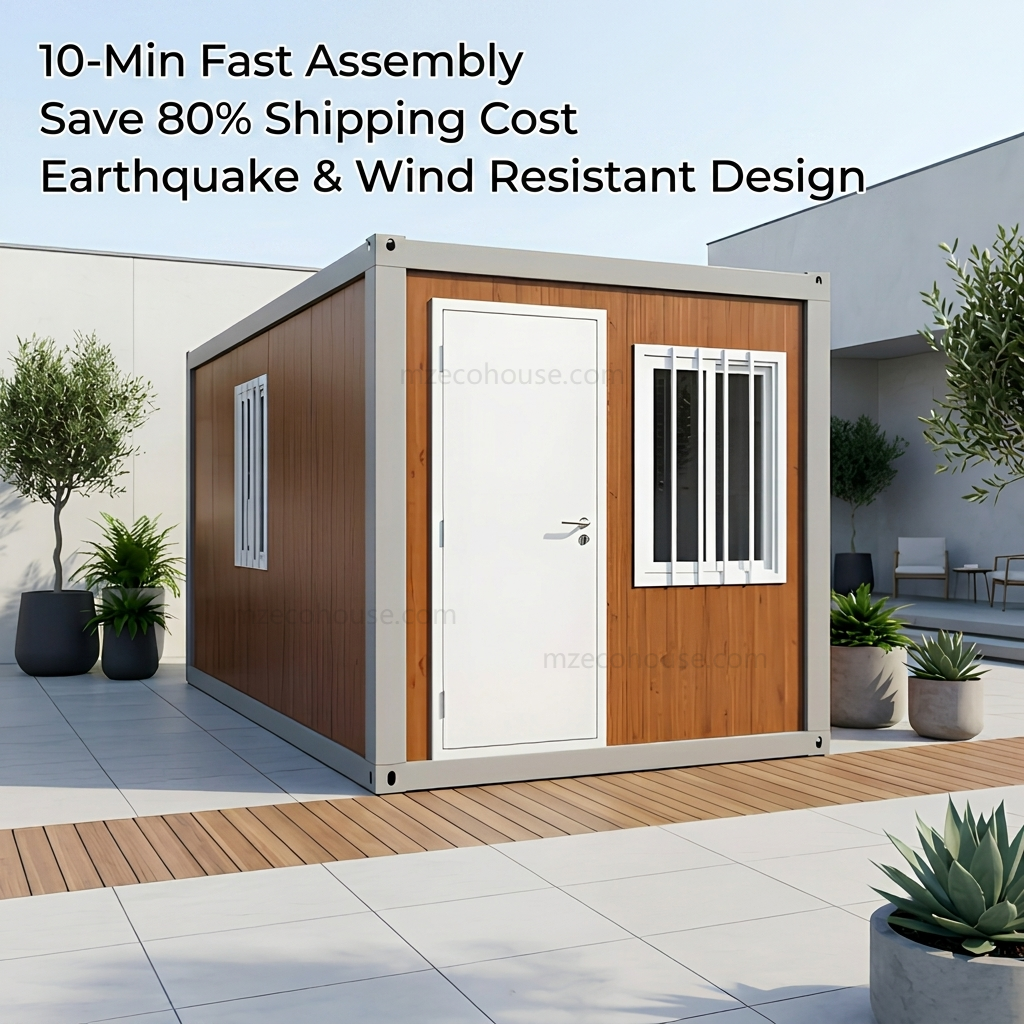 Insulated Waterproof Folding Container House For Permanent Living Use