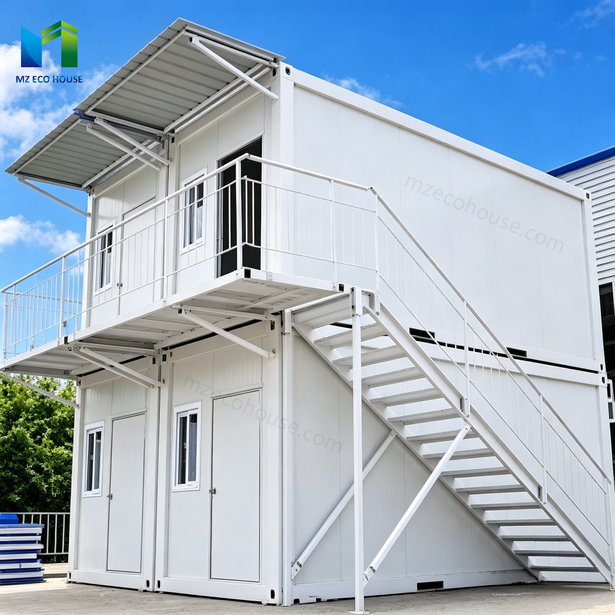 Modern Z Shape Foldable Container House For Camping Backyard Villa