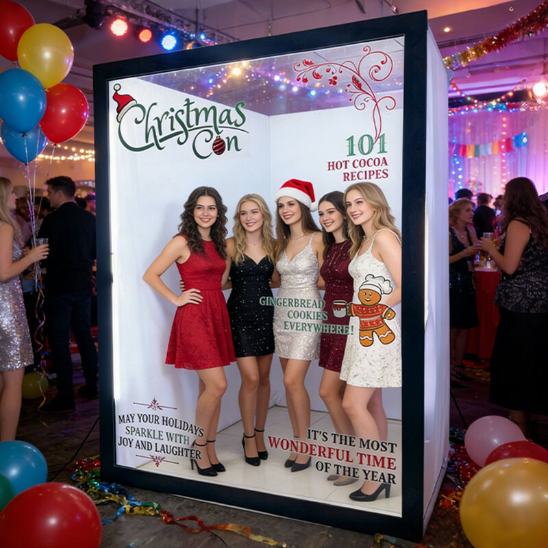 Custom Magazine Photo Booth Box Vogue Style Outdoor Wedding Party Event Selfie Photo Booth Props Backdrop