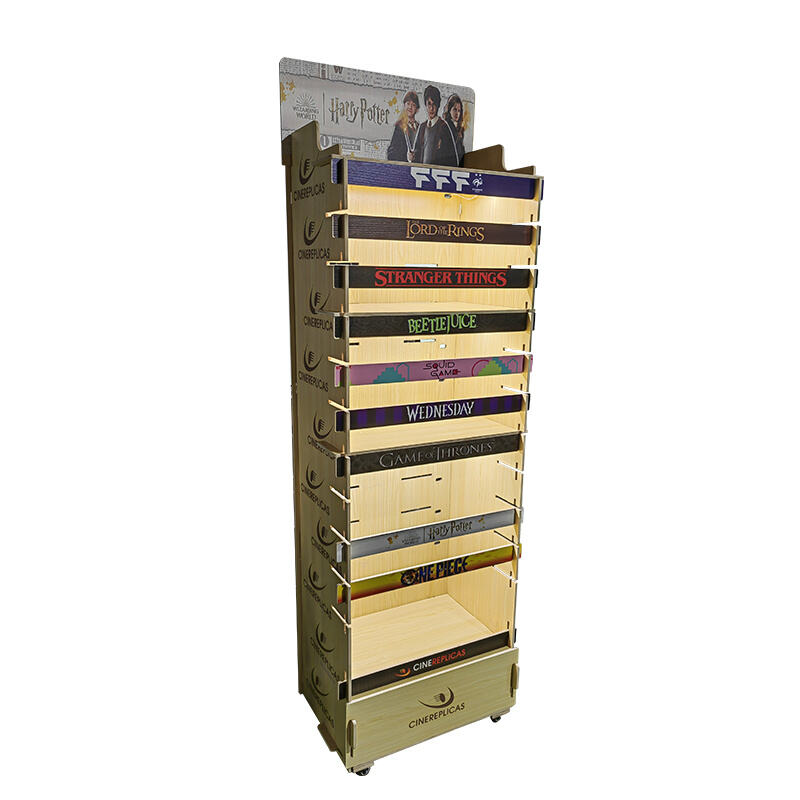 Customized Plywood display rack for pet supplies Ljmzj0001