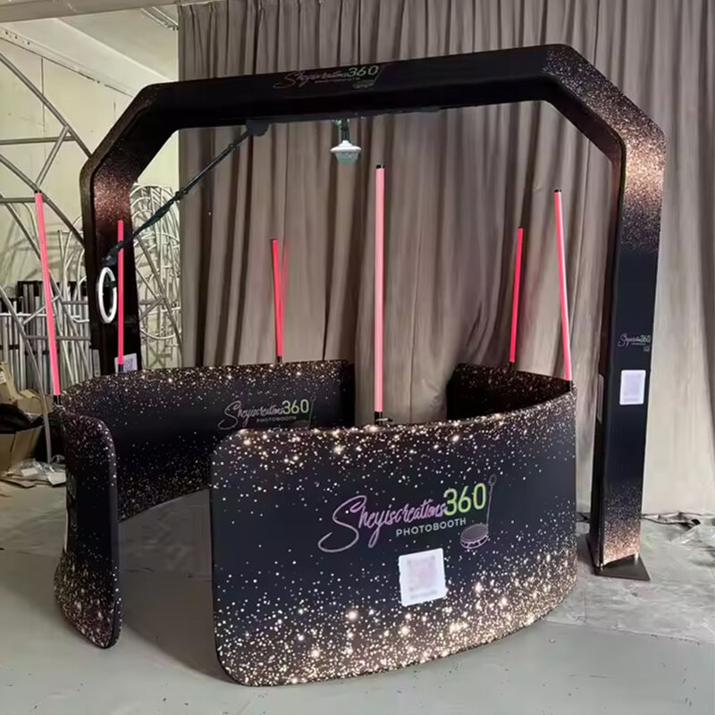 360 Photo Booth Giratorio with High Angle Photo Booth and Interactive Mirror Photo Booth