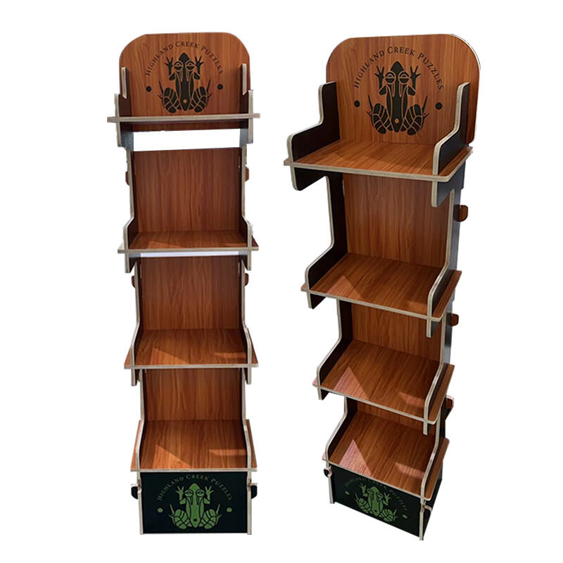 Customized Plywood display rack for pet supplies Ljmzj0007