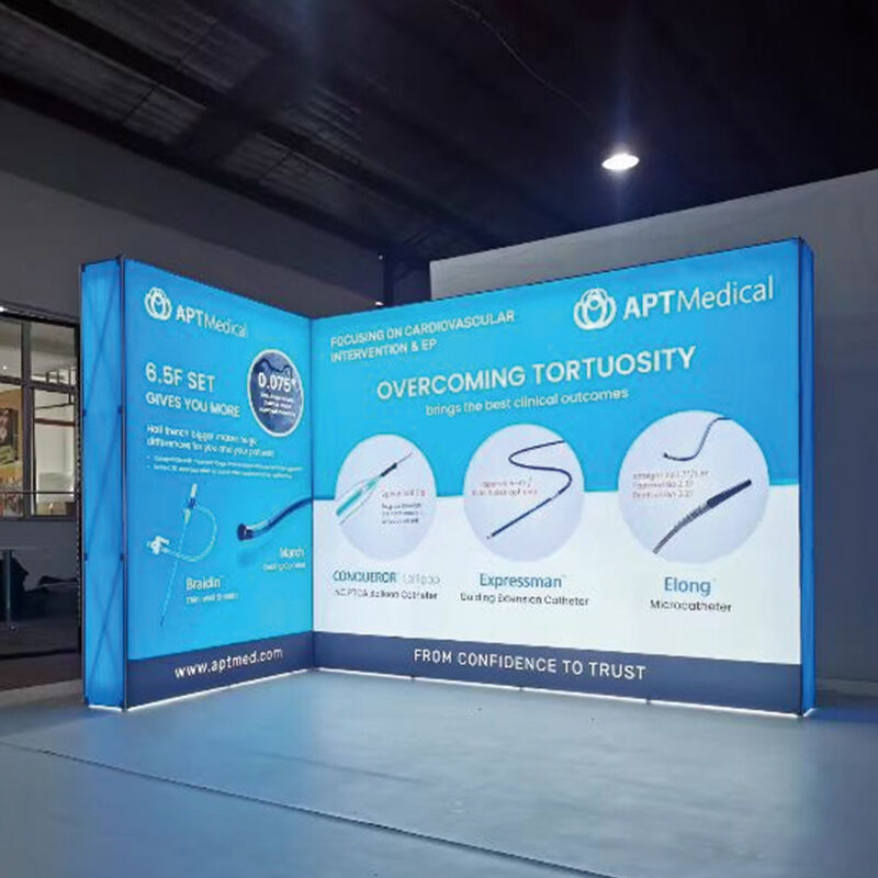 Exhibition tension fabric light box