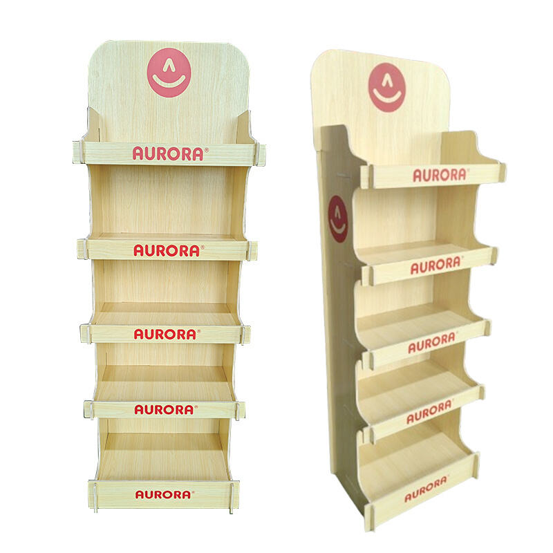 Customized Plywood display rack for pet supplies Ljmzj0006