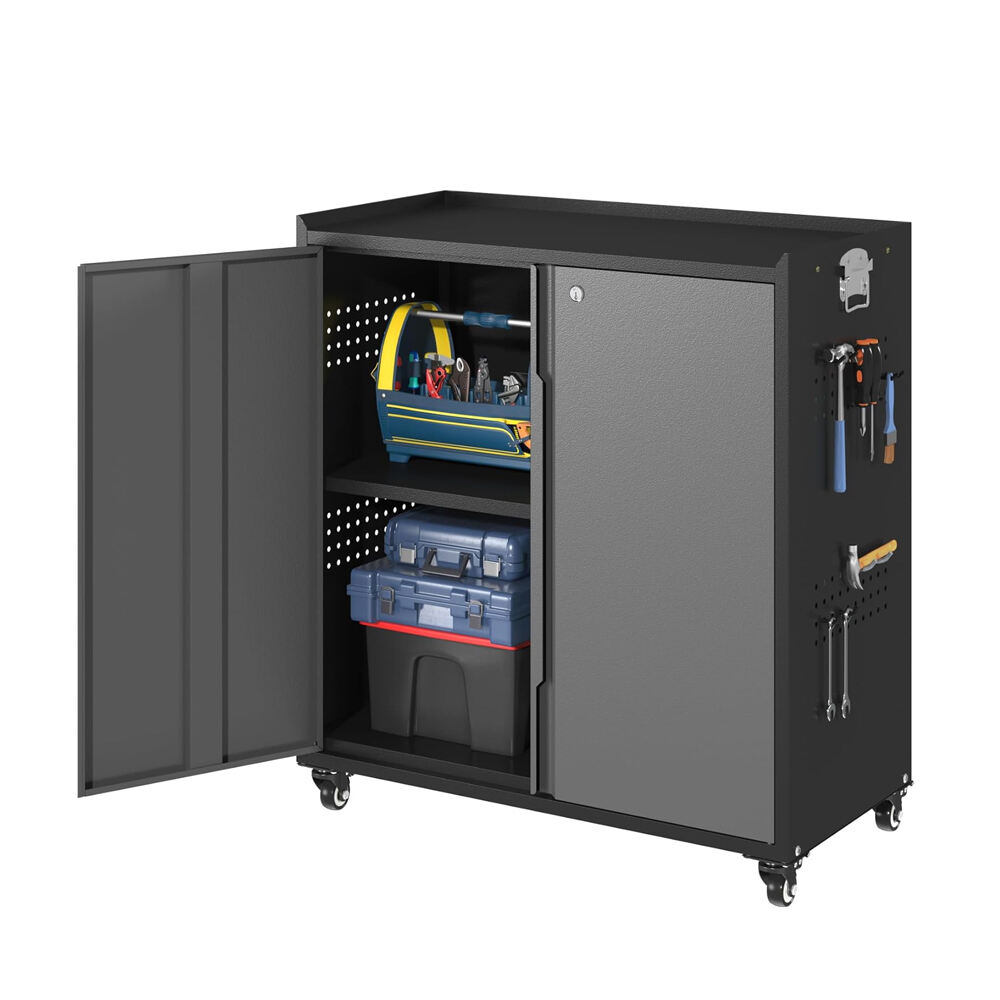 Metallskåp med lådor: Organiserat förvaring för små föremål