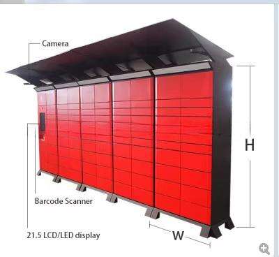 Digital Touch Screen Smart Parcel Delivery Locker, Outdoor Electronic Intelligent Electronic Storage Smart Locker supplier