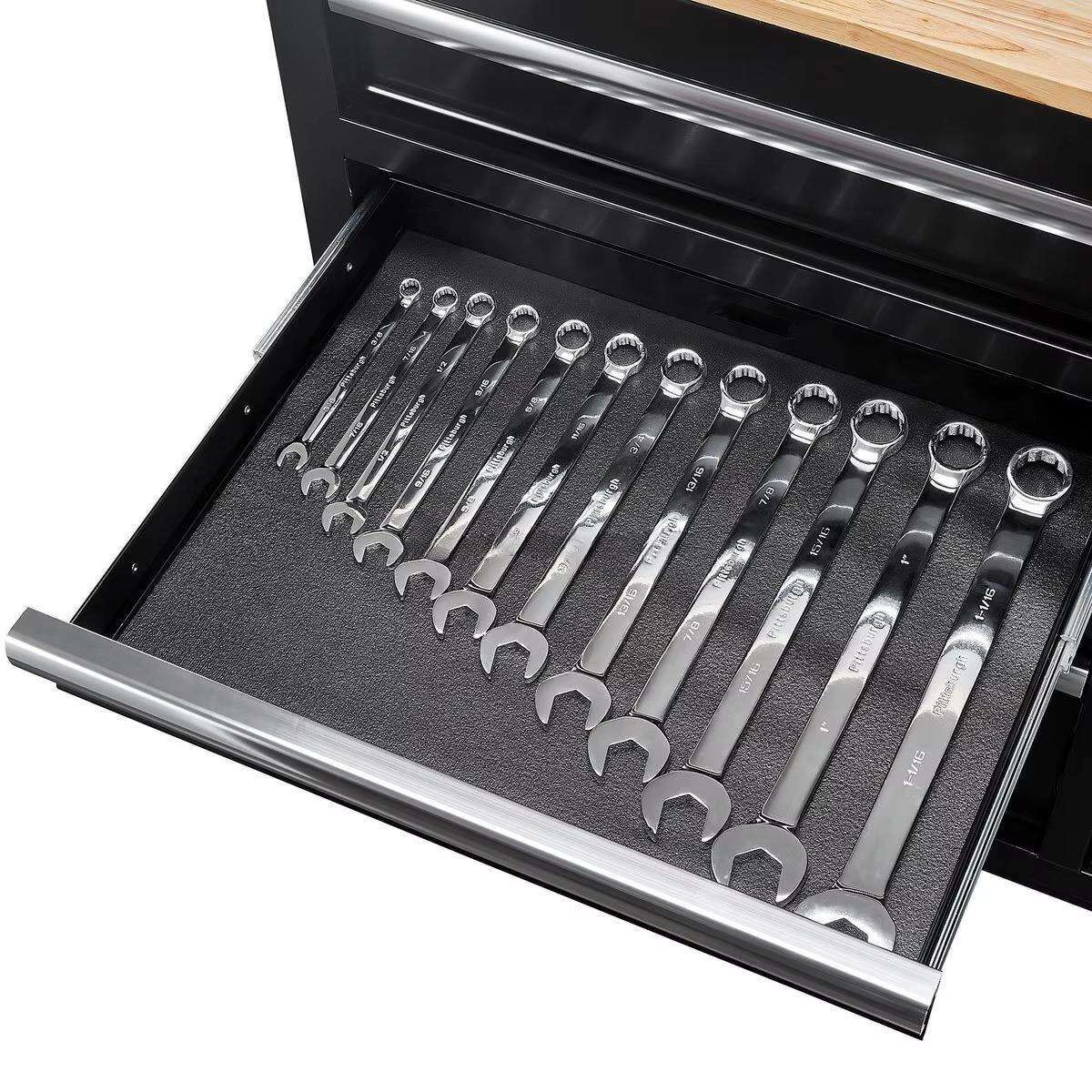 Wholesale Workshop Garage Warehouse Storage Rolling Metal Tool Cabinet with Top Chest Removable Tool Box supplier