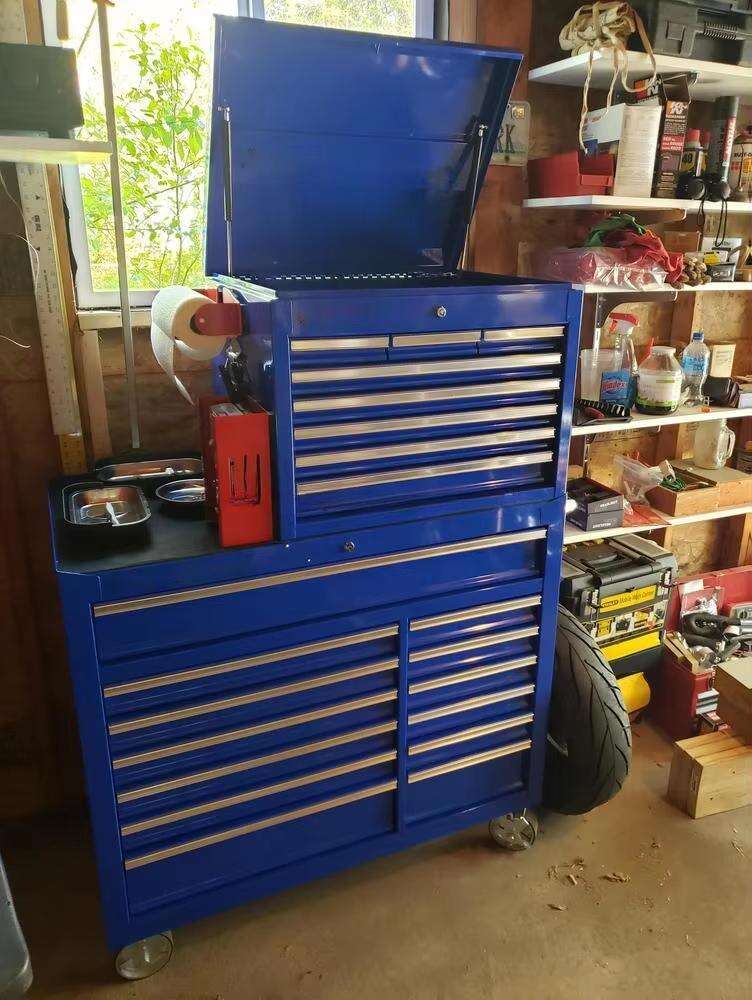 China Wholesale 26 Inch 8 Drawers Tool Chest on Wheels , Multi-colors Mechanics Roller Cabinet manufacture