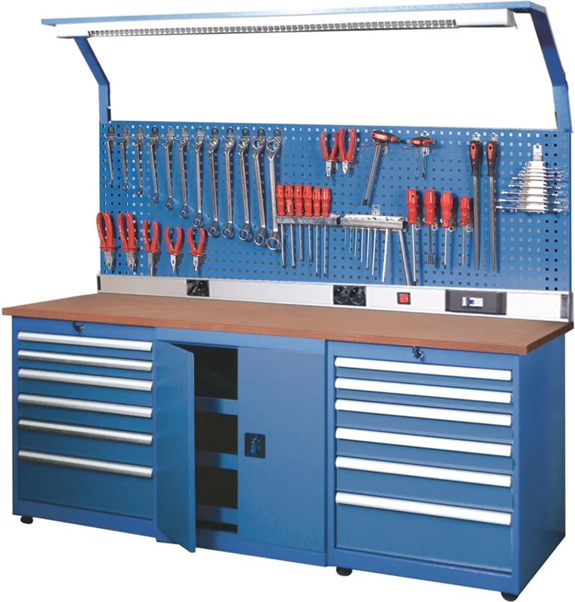 Väderbeständig verktygsarbetsbänk: Lämplig för garage och utomhusbruk