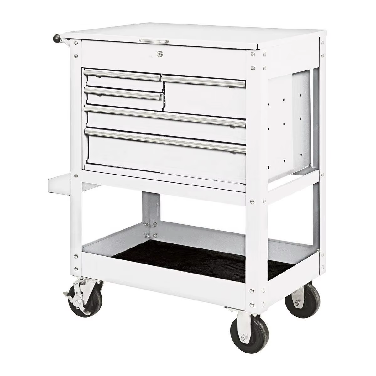 30 In. 5 Drawer White Mechanic's  Built-in Toolbox Cart for Garge /workshop manufacture