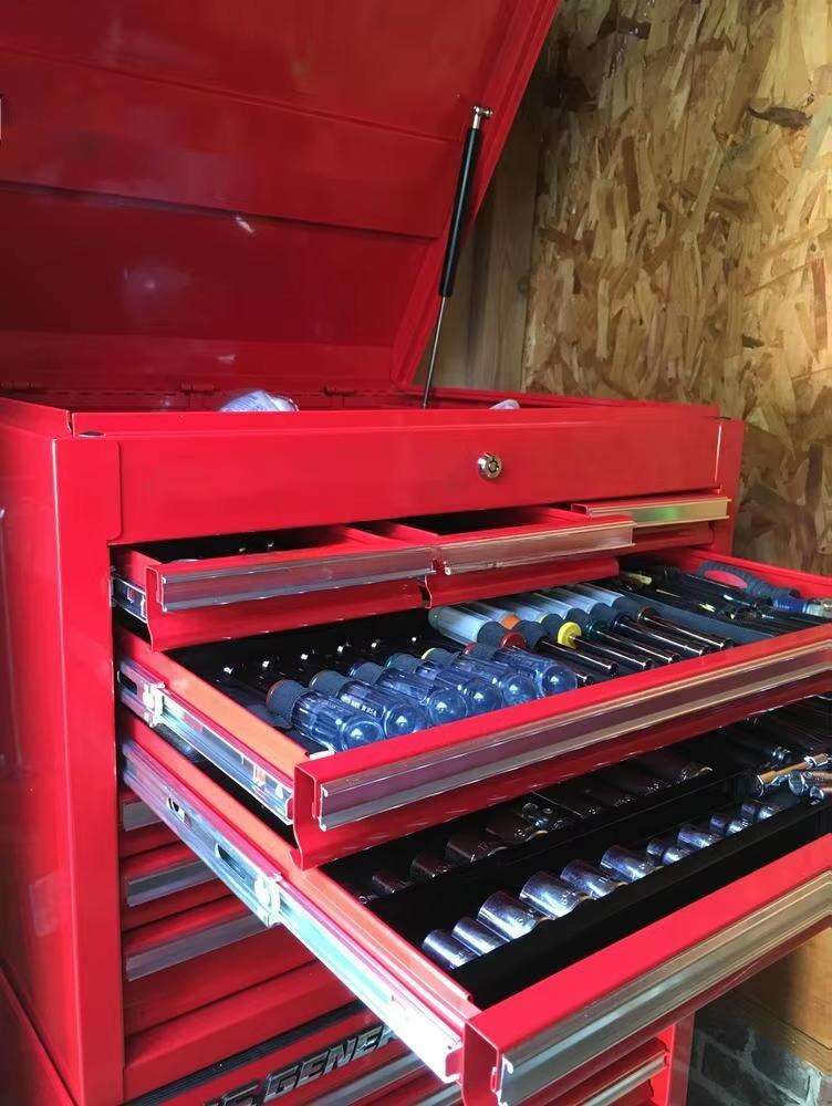 China Wholesale 26 Inch 8 Drawers Tool Chest on Wheels , Multi-colors Mechanics Roller Cabinet supplier