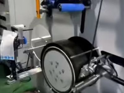 Black PET strapping under production
