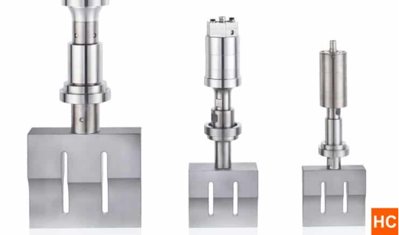Ultrasonic rubber cutting knife can easily cut resins, rubber various overlapping composite materials etc manufacture