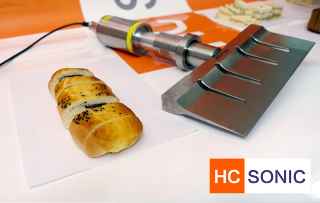 Ultrasonic food cutting , low friction cutting surface can cleanly slice many food products without debris factory