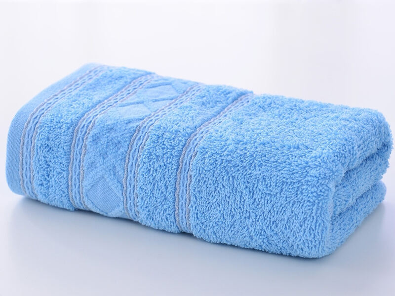 What's the purpose of the sunken stripes on a towel?