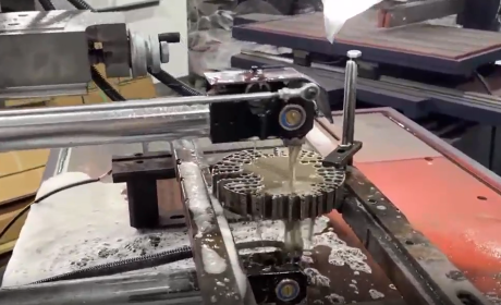 Wire cutting large taper cutting video 2