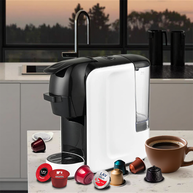 新しいコンパクトコーヒーマシン ポッドおよびグランドカプセルコーヒーメーカー