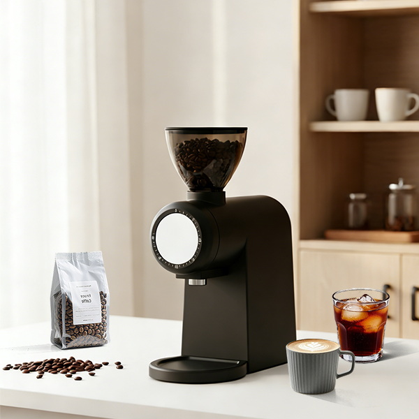 Professional 48mm Electric Coffee Bean Grinder Machine for Household and Hotel Use