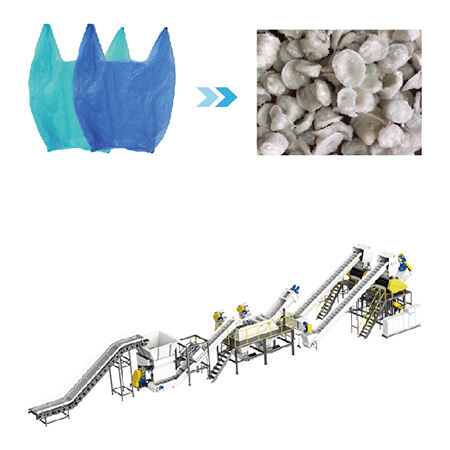 Weichkunststoff-Zerkleinerungs- und Reinigungsanlage-4