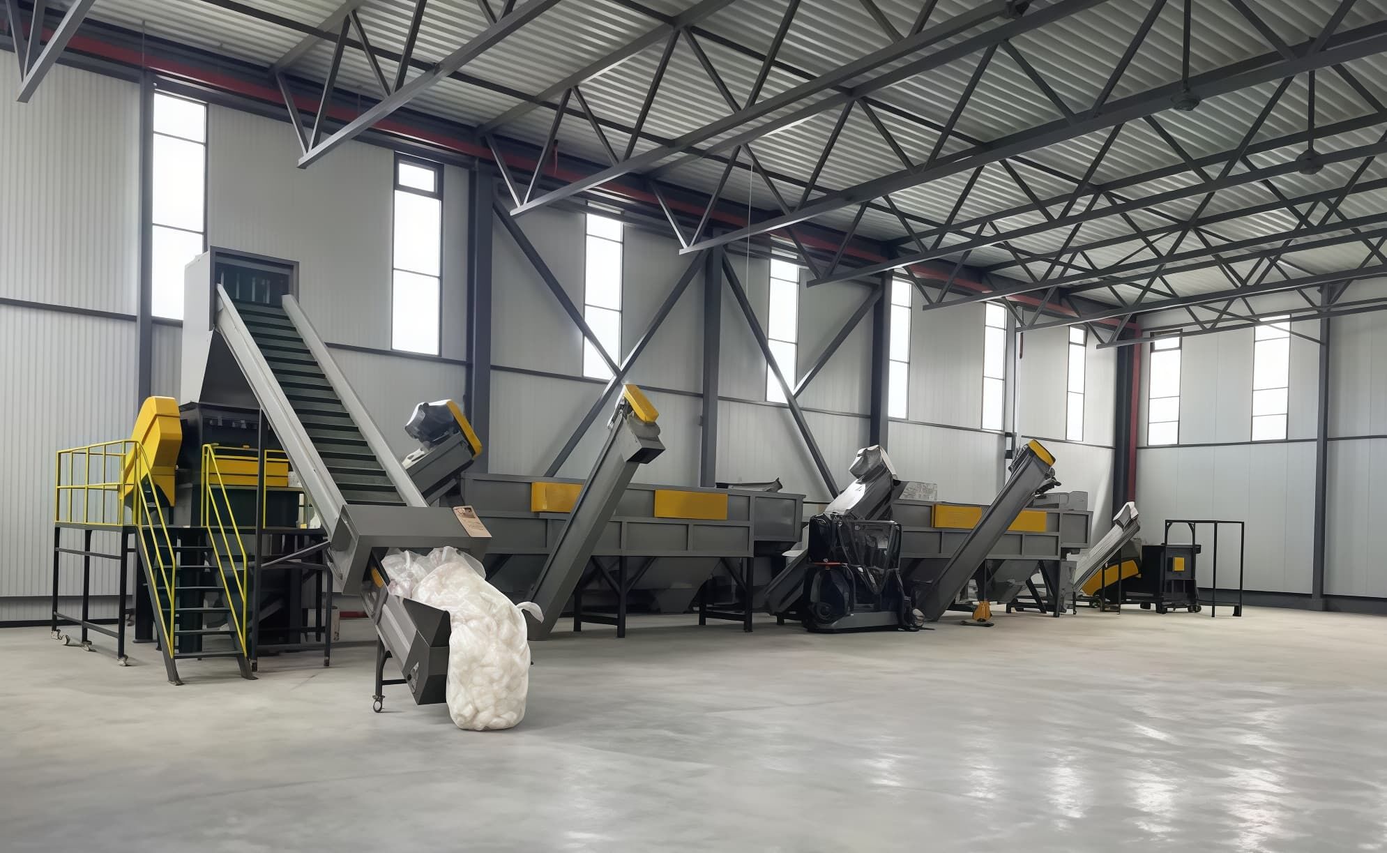 The 500KG/H LDPE LLDPE HDPE Plastic Film Washing Machine
