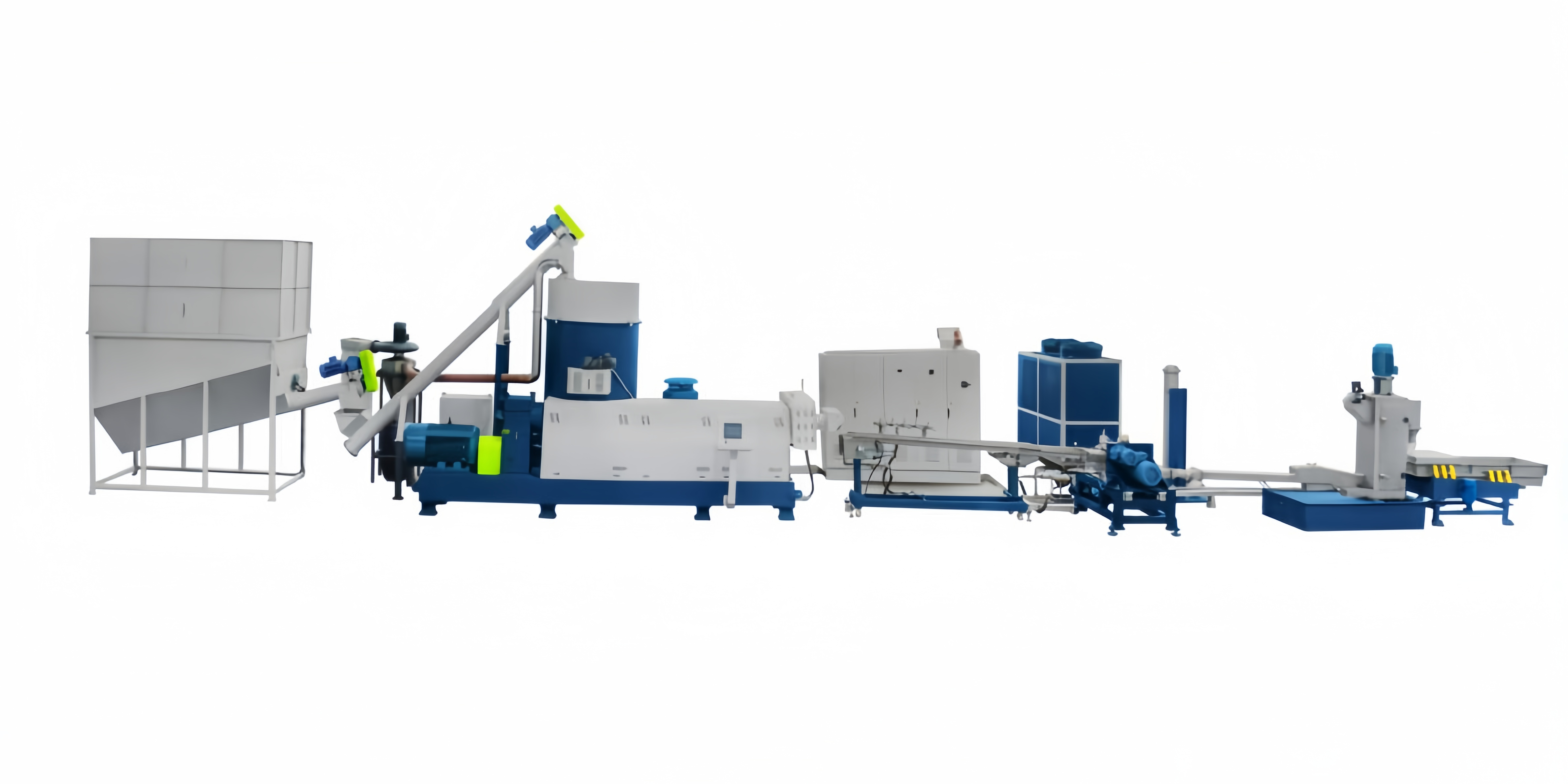 Twin screw extruder pet plastic pelleting line  factory