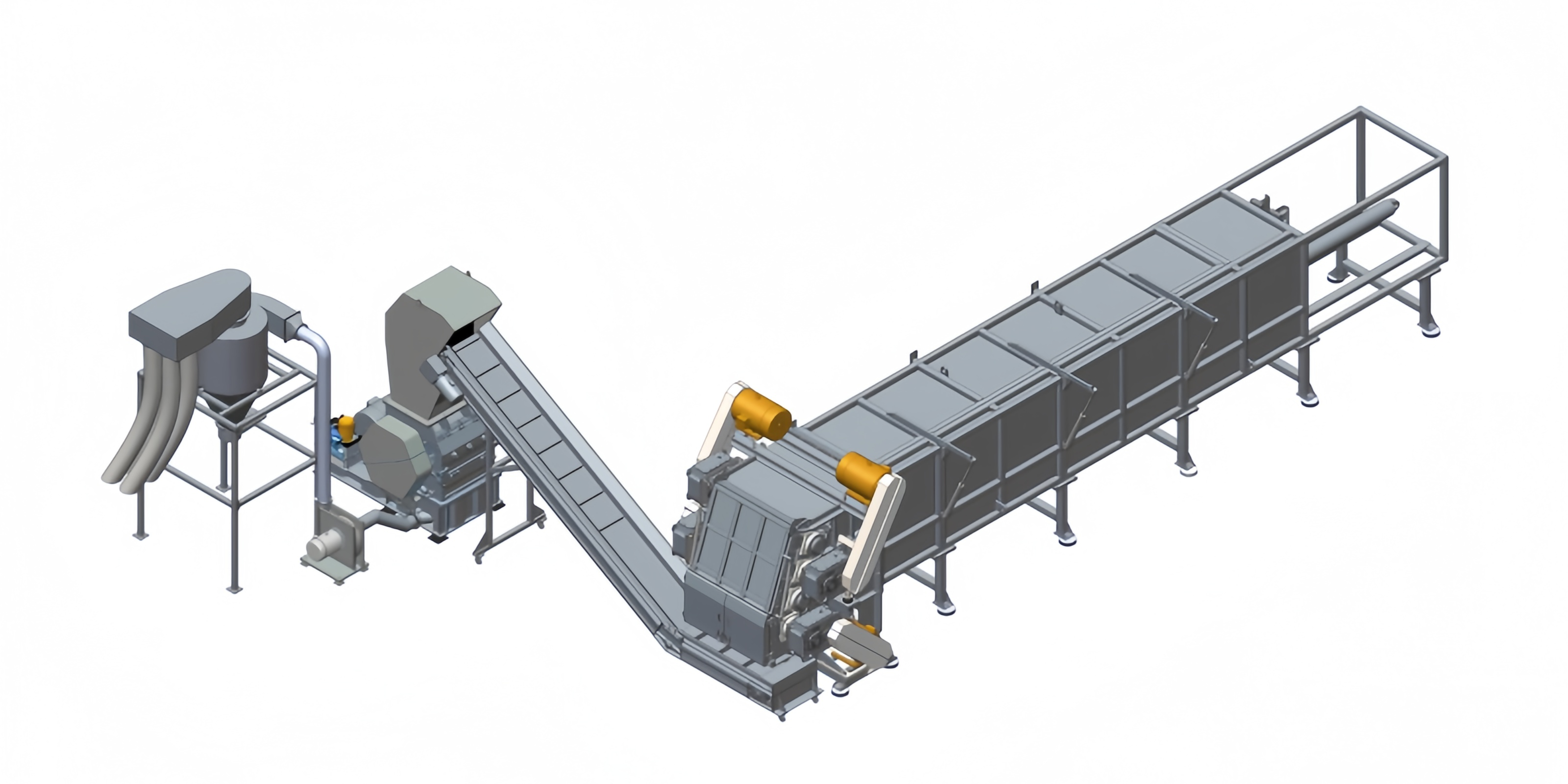 Horizontal shredder factory