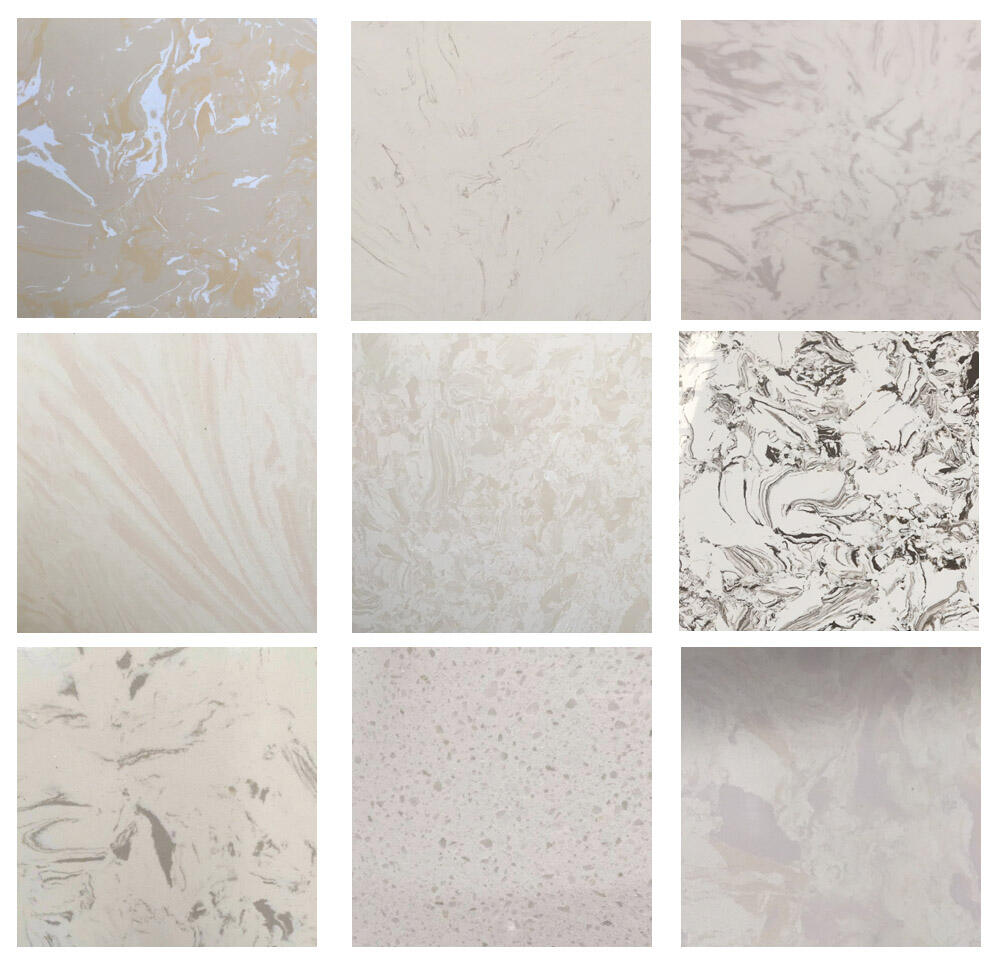 YDSTONE Fast Delivery Artificial Stone Black Glossy Heat Resistant Kitchen Marble Floor Slab details