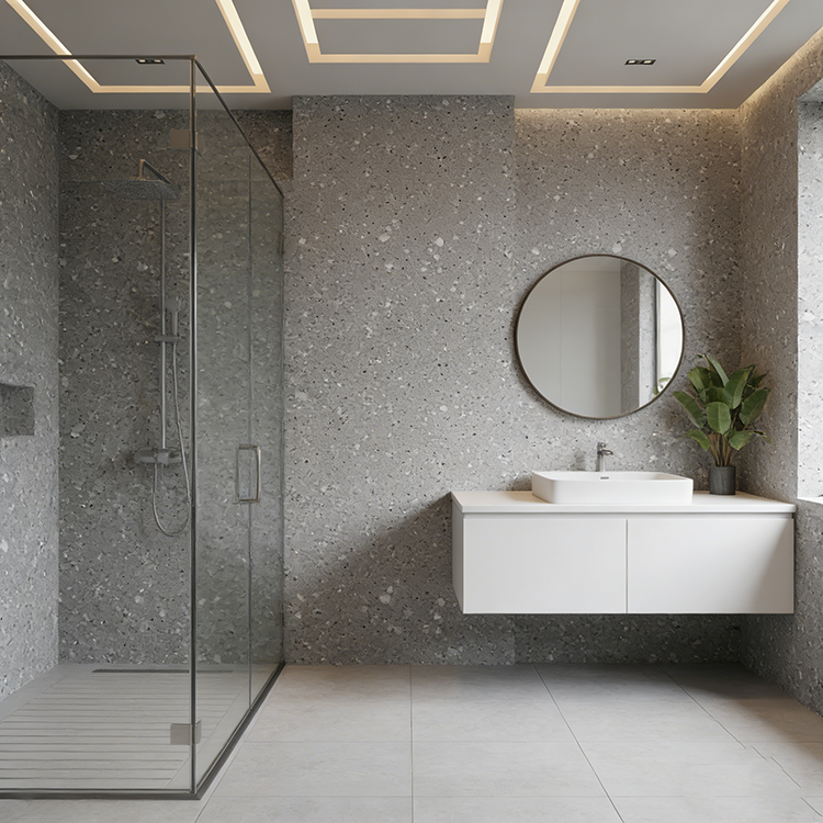 YDSTONE OEM Venta al por mayor Piedra artificial Terrazo Baja absorción de agua Terrazo artificial Grosor de 18 mm Terrazo