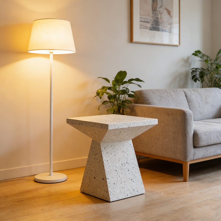 Customized Wholesale Terrazzo Stone Tile Big Slab for Villa Application Artificial Stone for Living Room Side Table