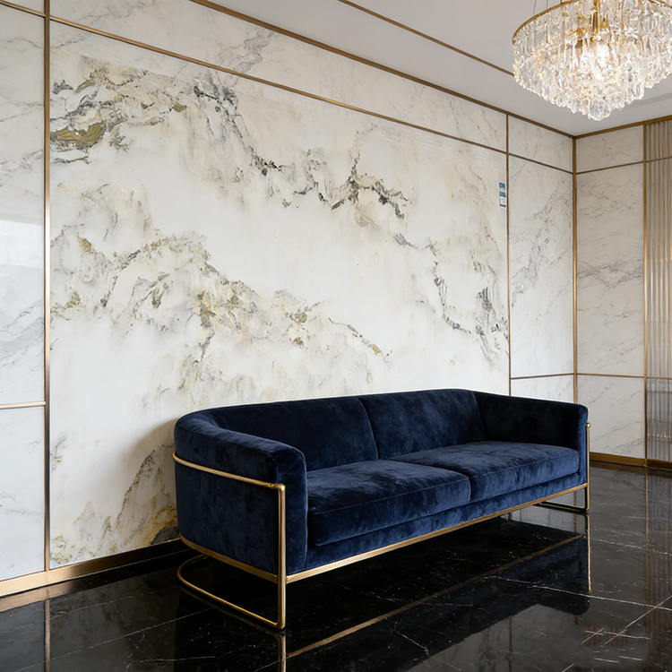 Luxury Natural White Marble Big Slab Polished Large Format Stone for Villa Hotel Floor Kitchen Wall Panel Bathroom