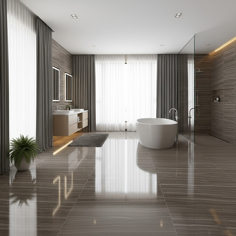 YDSTONE Luxury Natural Marble Stone Natural Wood Grain Eramosa Wood Marble for Stair Treads Floor Tiles