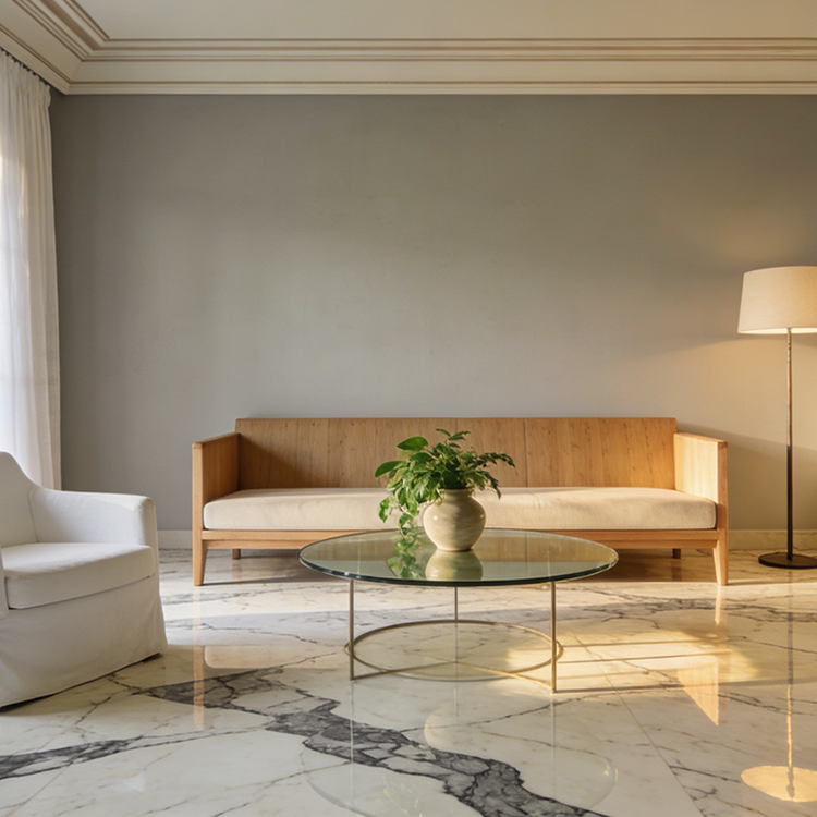 2025 Luxury Italian Calacatta Viola Marble Modern Design Polished Surface Villa Floorings