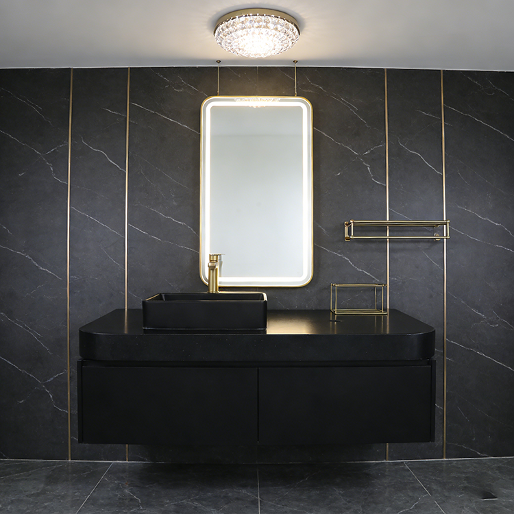 product ydstone factory direct artificial stone floor tile polished black terrazzo tiles 600x600 cement tile720-5