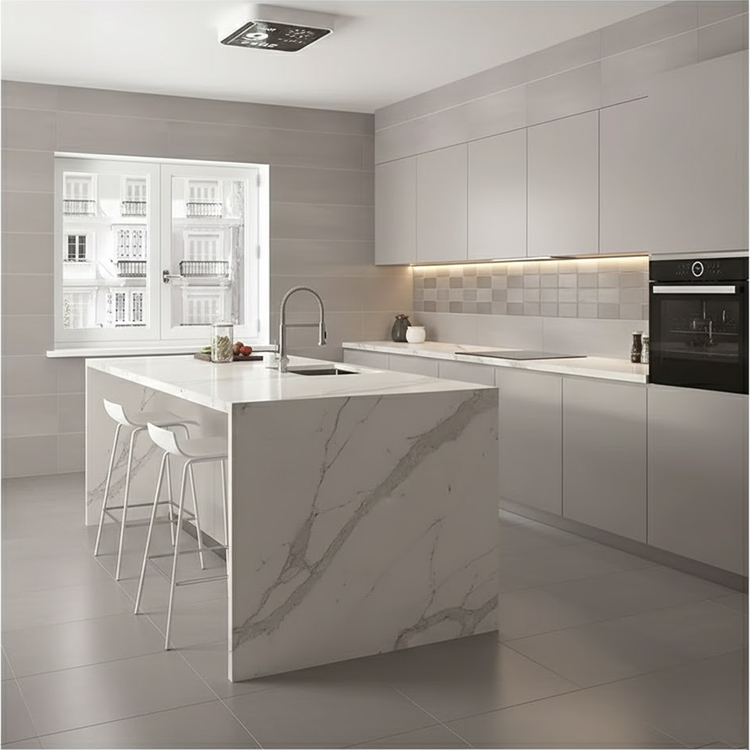 High Quality Polished Natural Italian Carrara White Marble Slabs Modern Design Style Waterproof Large Slab Wall Panels
