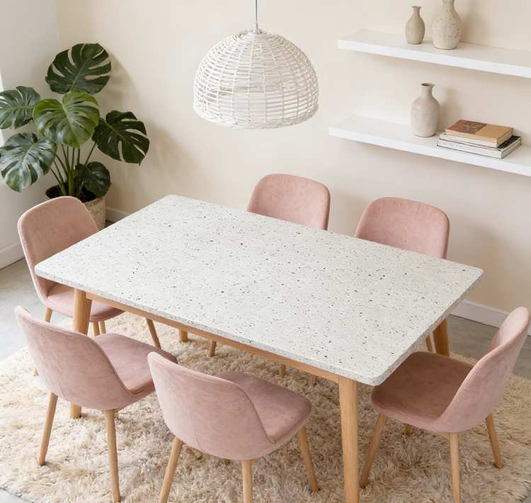 Customized Wholesale Terrazzo Stone Tile Big Slab for Villa Application Artificial Stone for Living Room Dinning Table