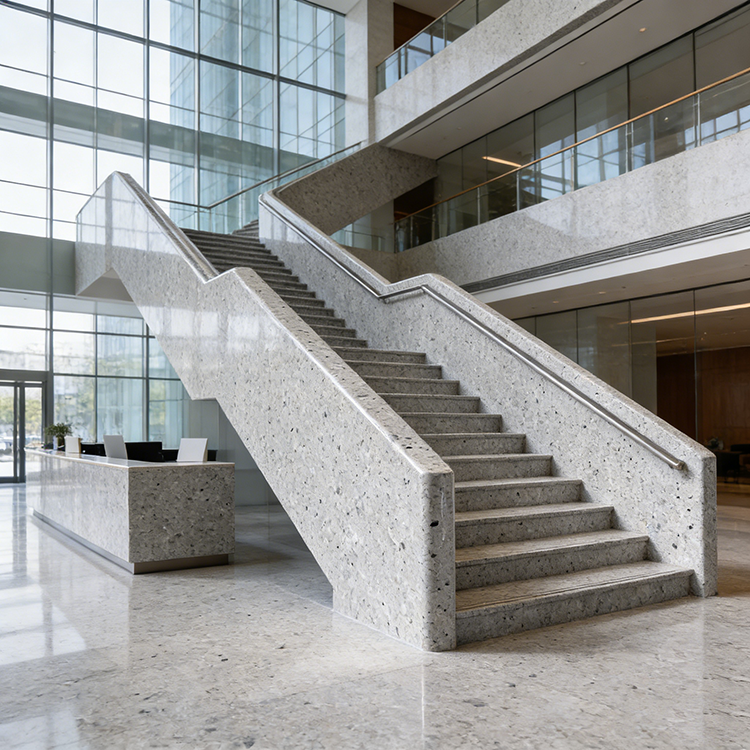 YDSTONE Modern Rongyuan Gray Artificial Marble Tiles Cut-to-Size for Indoor Table Wall Bedroom Hotel Bathroom Mall Table Top