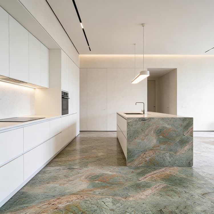 YDSTONE Customized TANZANITE GREEN Turquoise Granite Natural Stone Green Granite Green Quartzite for Floorings