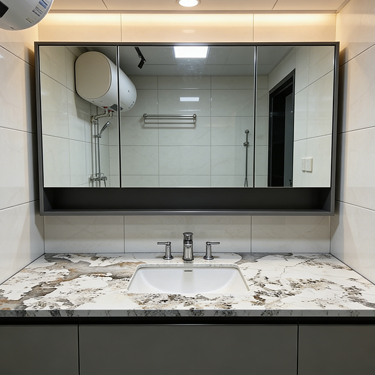 Pandora Sintered Stone Tiles Wall Slab Fireproof Modern for Bathroom Table Top Vanity Tops